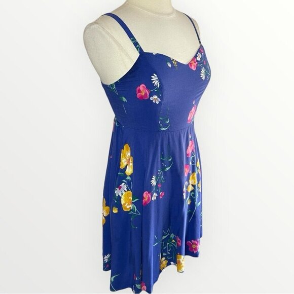 OLD NAVY Floral Fit & Flare Mini Sundress, Small - Picture 3 of 7